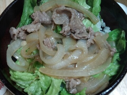 ヘルシー　サラダ牛丼